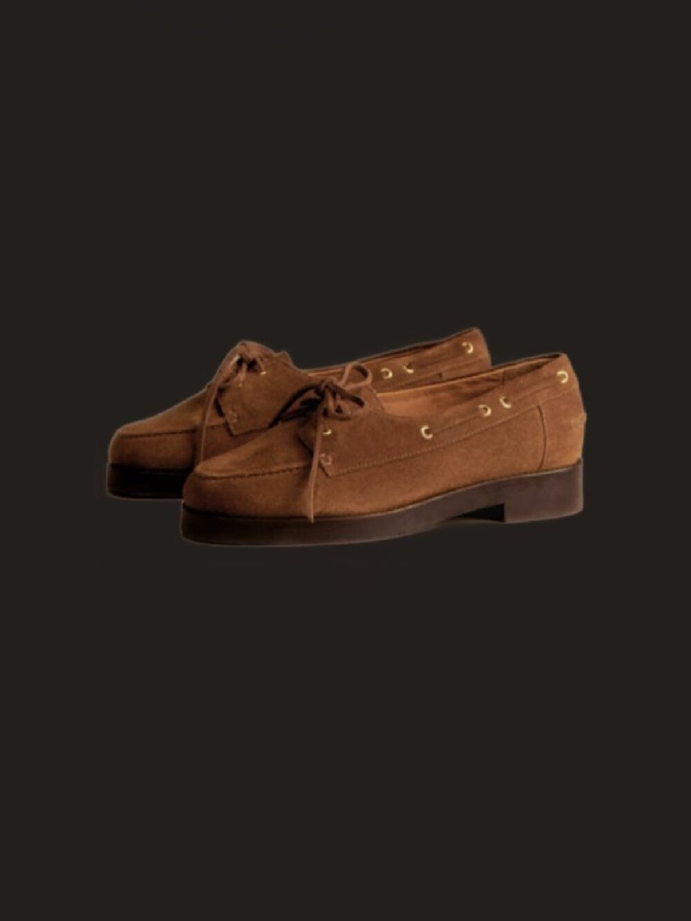 Sezane Caroline Loafers, Coffee suede, Size 10